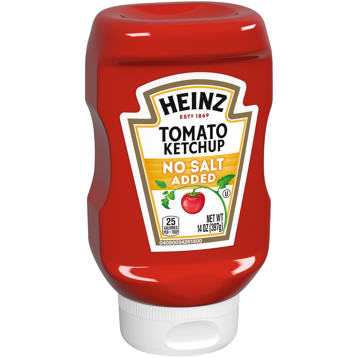 slide 5 of 9, Heinz Tomato Ketchup with No Salt Added, 14 oz Bottle, 14 oz