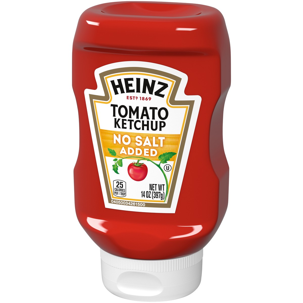 slide 8 of 9, Heinz Tomato Ketchup with No Salt Added, 14 oz Bottle, 14 oz