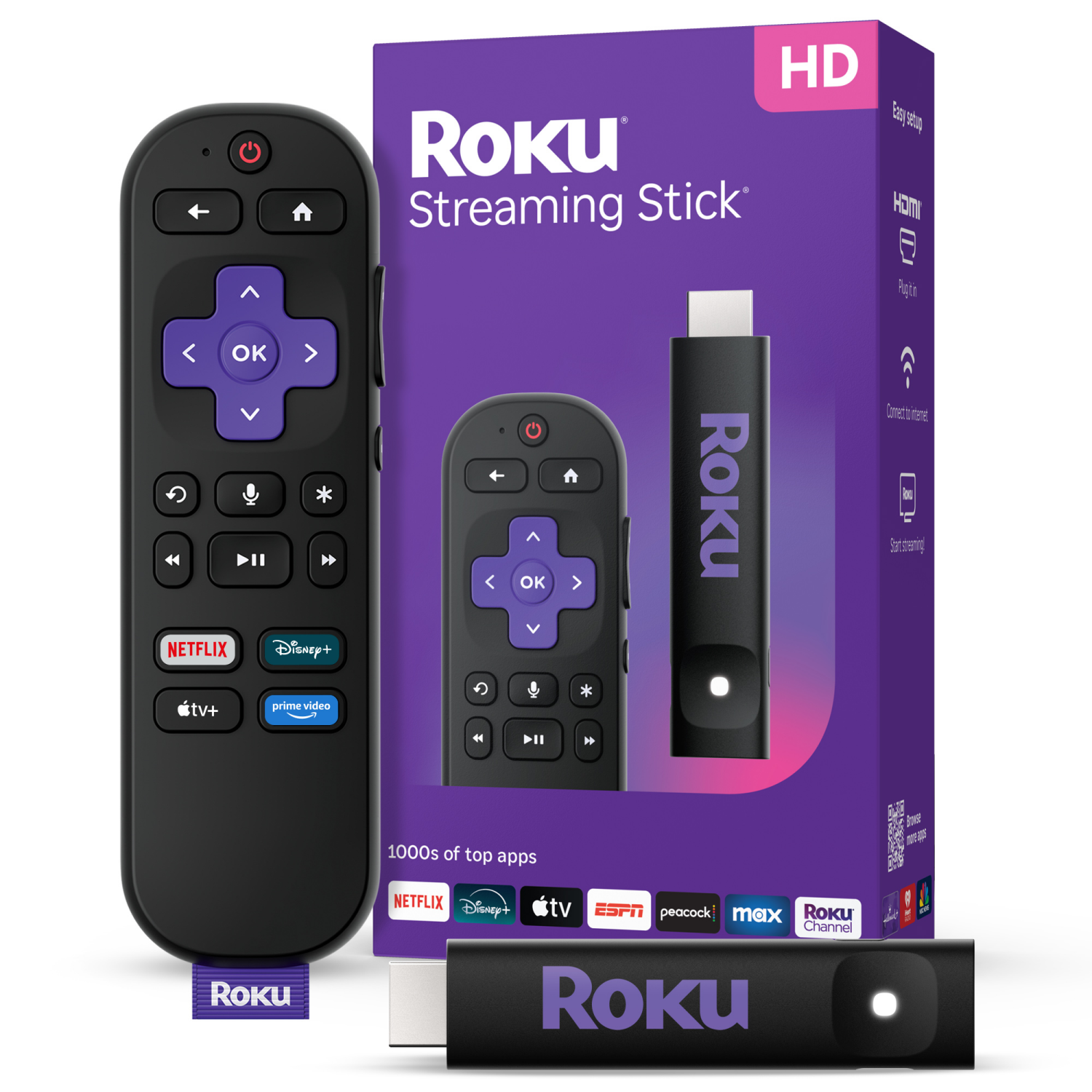 slide 1 of 2, Roku Streaming Stick 1 Each, 1 ct
