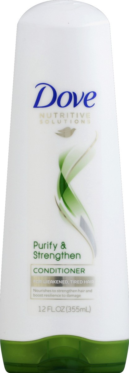 slide 5 of 6, Dove Purify & Strengthen Conditioner, 12 oz