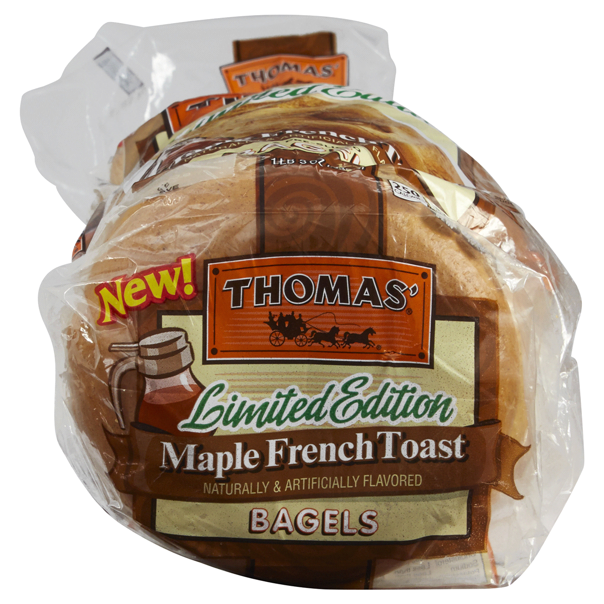slide 3 of 3, Thomas' Limited Edition Bagels, 19 oz