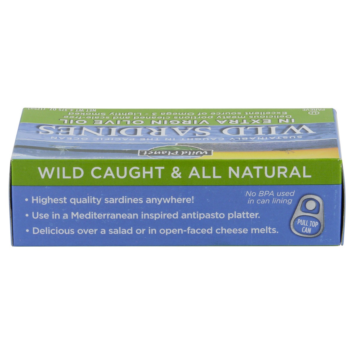 slide 5 of 6, Wild Planet Lightly Smoked in Extra Virgin Olive Oil Wild Sardines - 4.4 oz, 4.4 oz