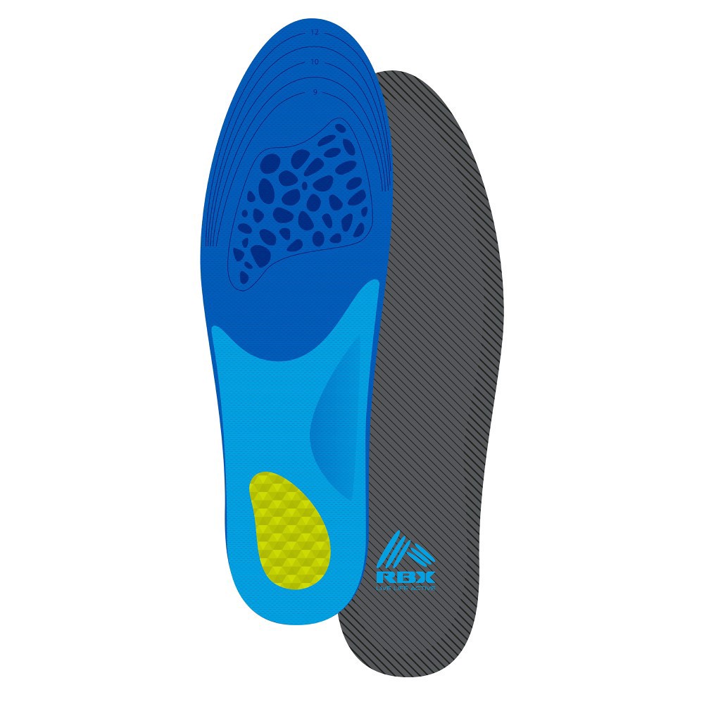 slide 1 of 1, RBX Soothing Comfort Plantar Fasciitis Gel Orthotic - Men's Sizes 8-12, 1 ct