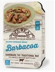 slide 1 of 1, Del Real Foods Barbacoa, 12 oz