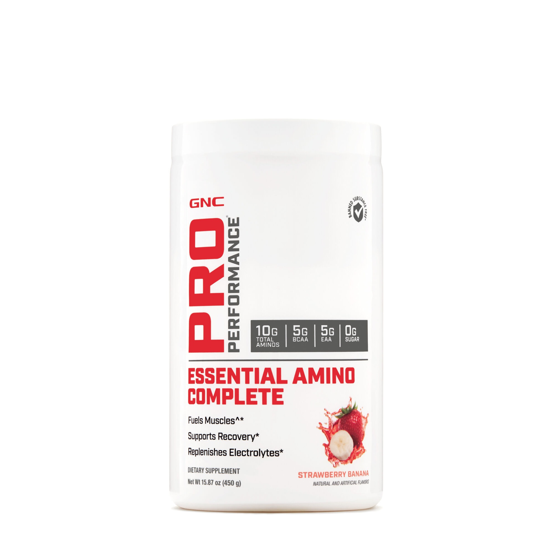 slide 1 of 1, GNC Pro Performance Essential Amino Complete - Strawberry Banana, 15.87 oz