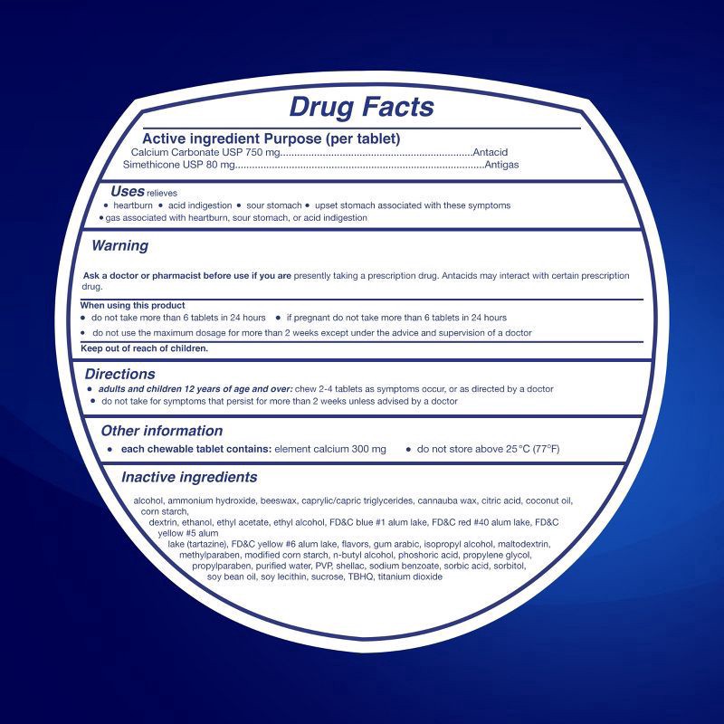 slide 6 of 12, Tums Chewy Bites Chew Able Antacid Tablets with Gas Relief, Lemon & Strawberry, 28 Count, 28 ct