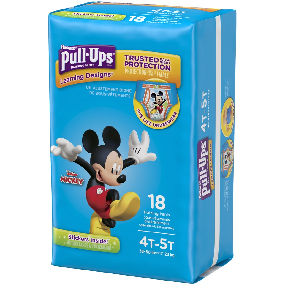 slide 2 of 3, Huggies Pull-Ups 4T-5T Training Pants, 18 ct