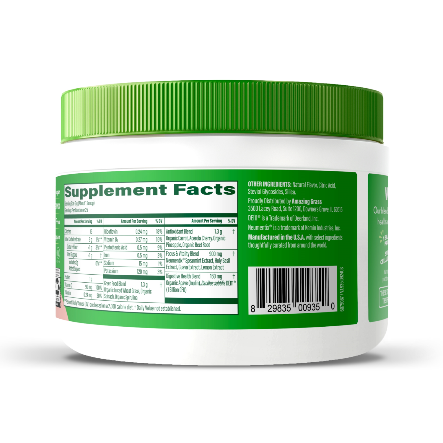 slide 2 of 2, Amazing Grass Peach Hibiscus Sweet Greens 4.4 oz, 4.4 oz