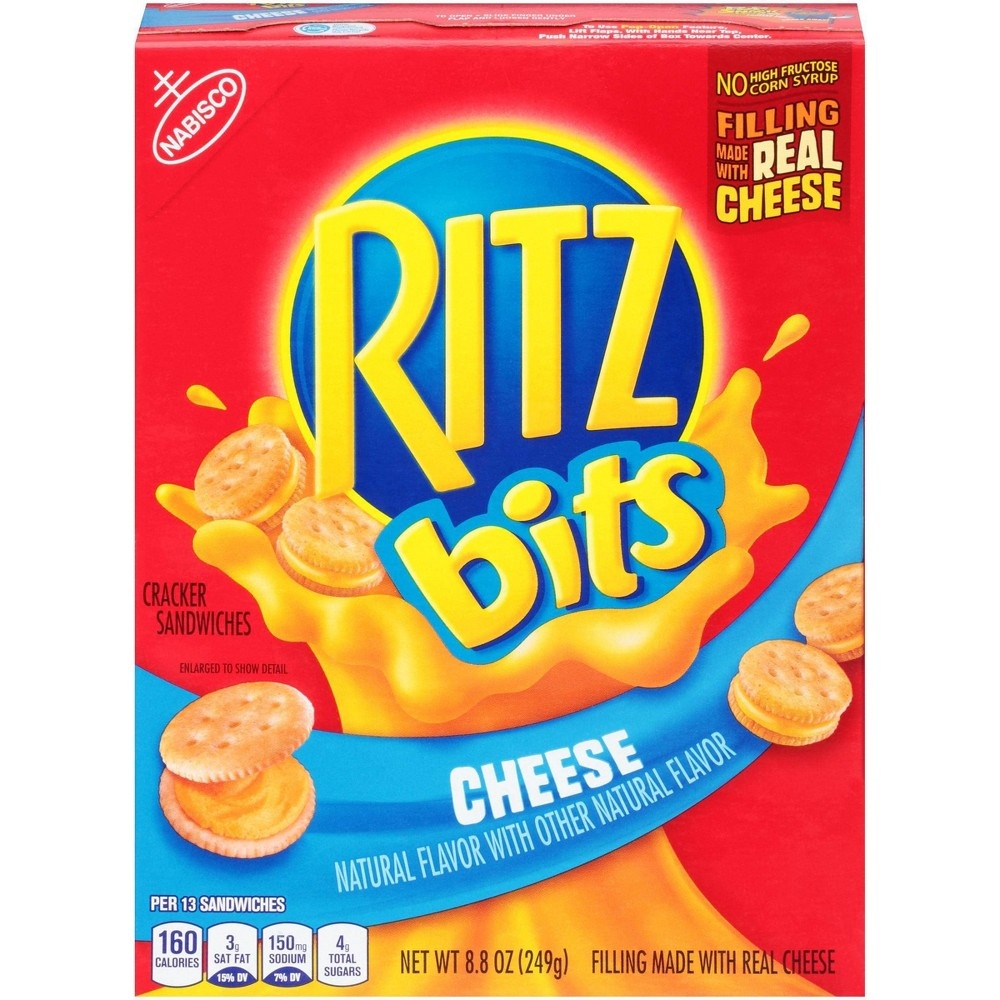 slide 2 of 2, Ritz Bits Cracker Sandwiches With Cheese, 8.8 oz