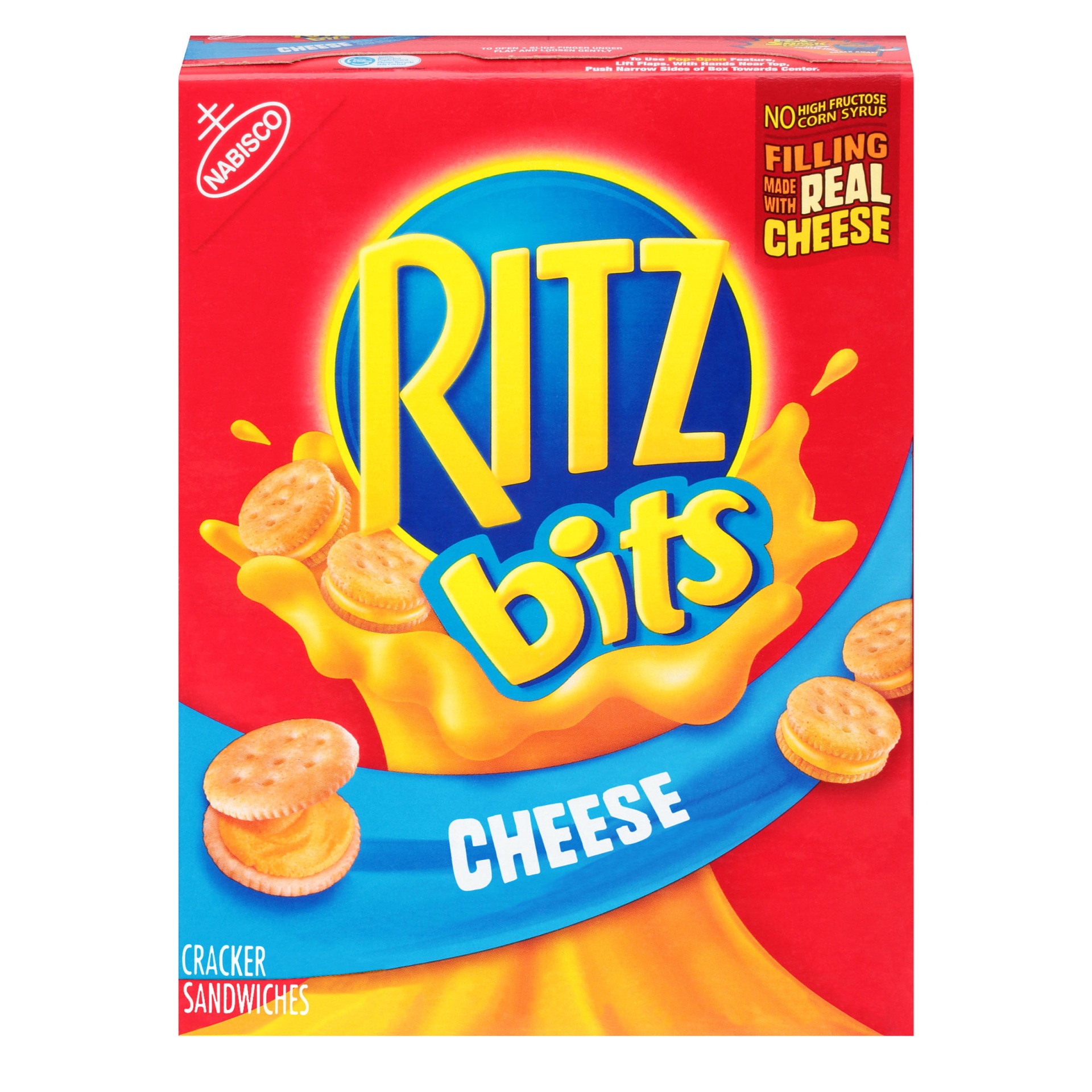 slide 1 of 2, Ritz Bits Cracker Sandwiches With Cheese, 8.8 oz