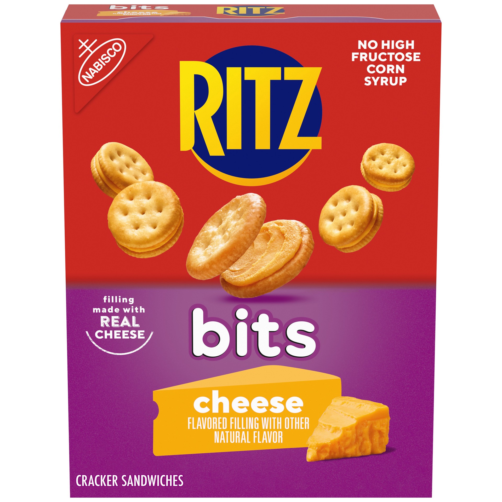 slide 1 of 9, RITZ Bits Cheese Sandwich Crackers, 8.8 oz, 8.8 oz