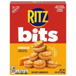 RITZ Bits Cheese Sandwich Crackers, Snacks for Kids and Adults, Lunch Snacks, 8.8 oz