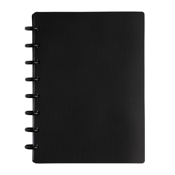 slide 1 of 3, TUL Discbound 3-Subject Student Notebook, Junior Size, Black, 1 ct