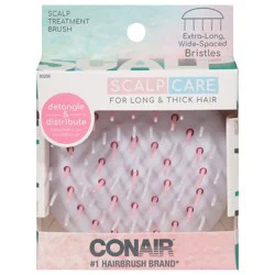 Conair Scalp Care Detangle & Treatment Brush For Long Thick Hair