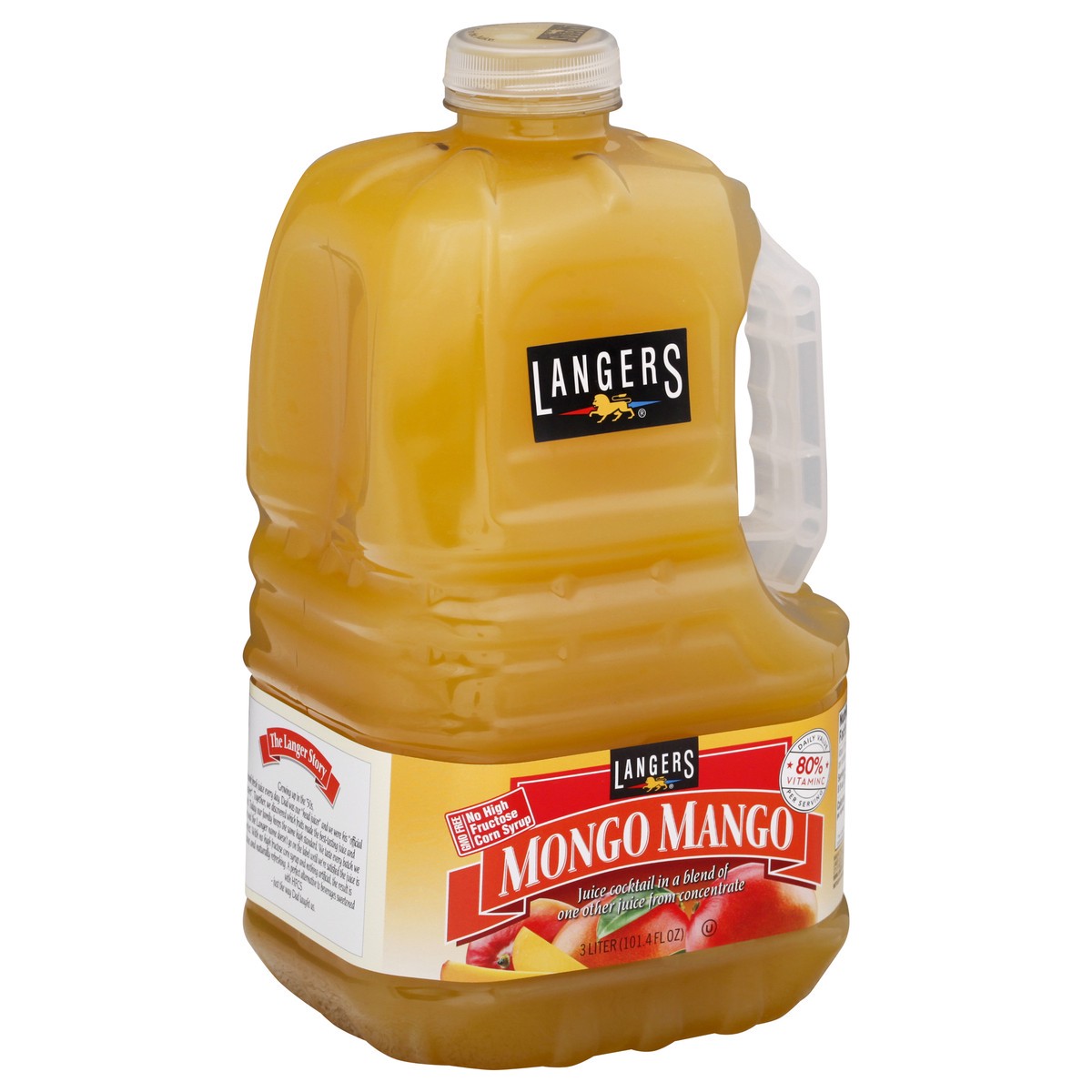 slide 7 of 13, Langers Mongo Mango Juice Cocktail - 3 liter, 3 liter