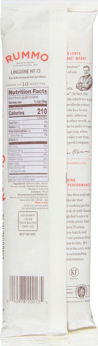 slide 9 of 9, Rummo No. 13 Linguine 1 lb, 1 lb