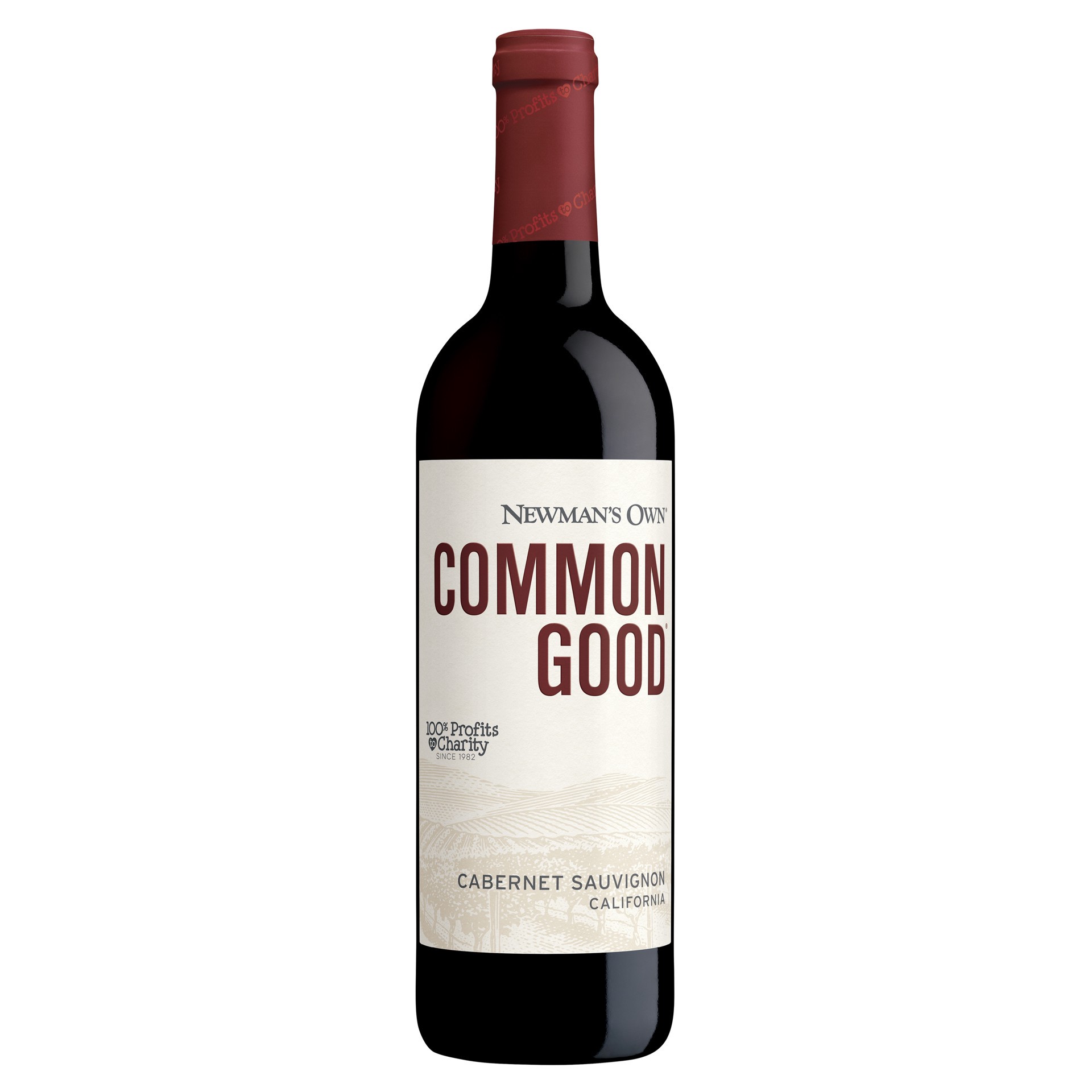 slide 3 of 5, Newman's Own Common Good Red Wine, 750mL Wine Bottle, 750 ml