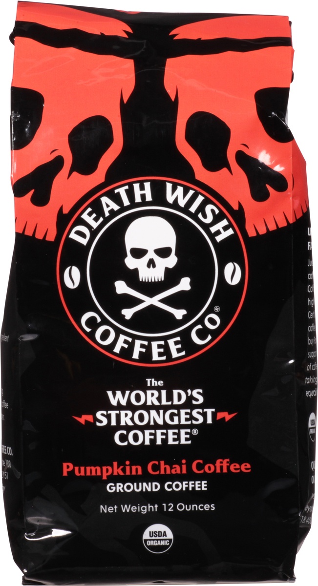 slide 8 of 10, Death Wish Coffee Co. Cauldron Aged Pumpkin Ground Coffee, 12 oz