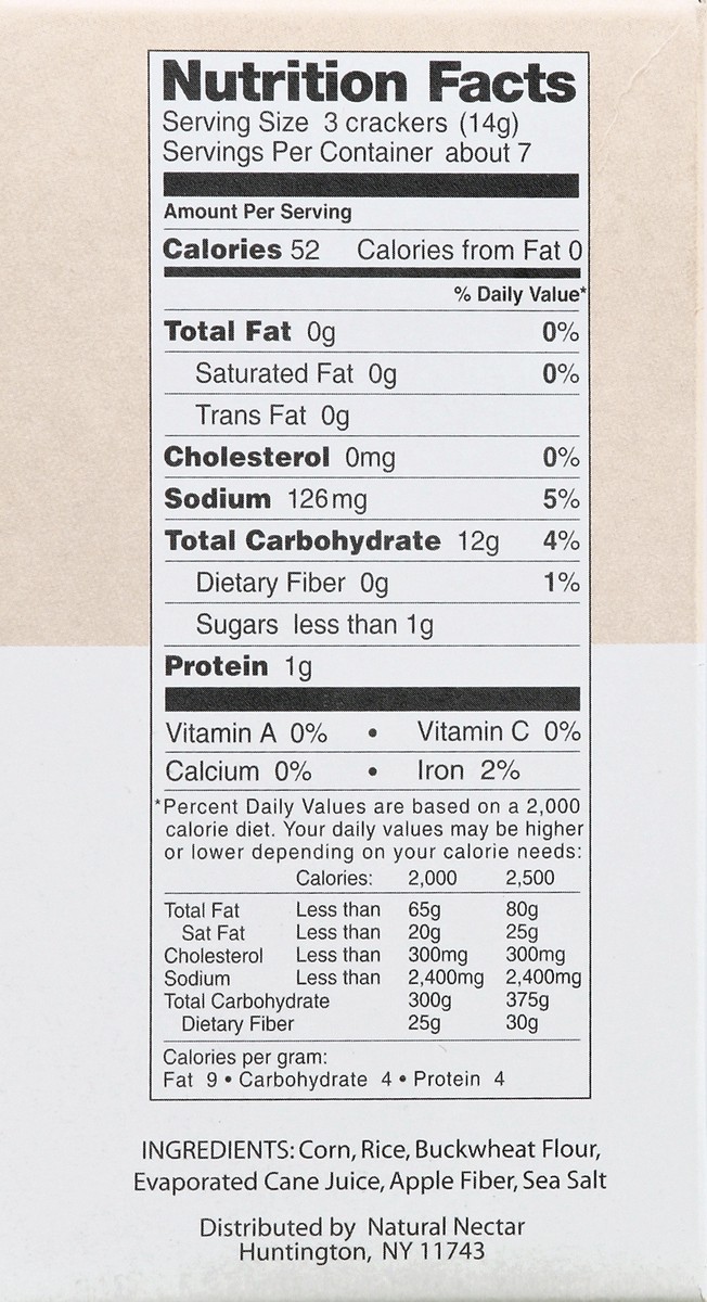 slide 3 of 4, Natural Nectar Gluten Free Multigrain Cracklebred, 3.5 oz