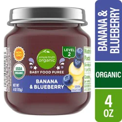 Simple Truth Organic Banana And Blueberry Baby Food Puree