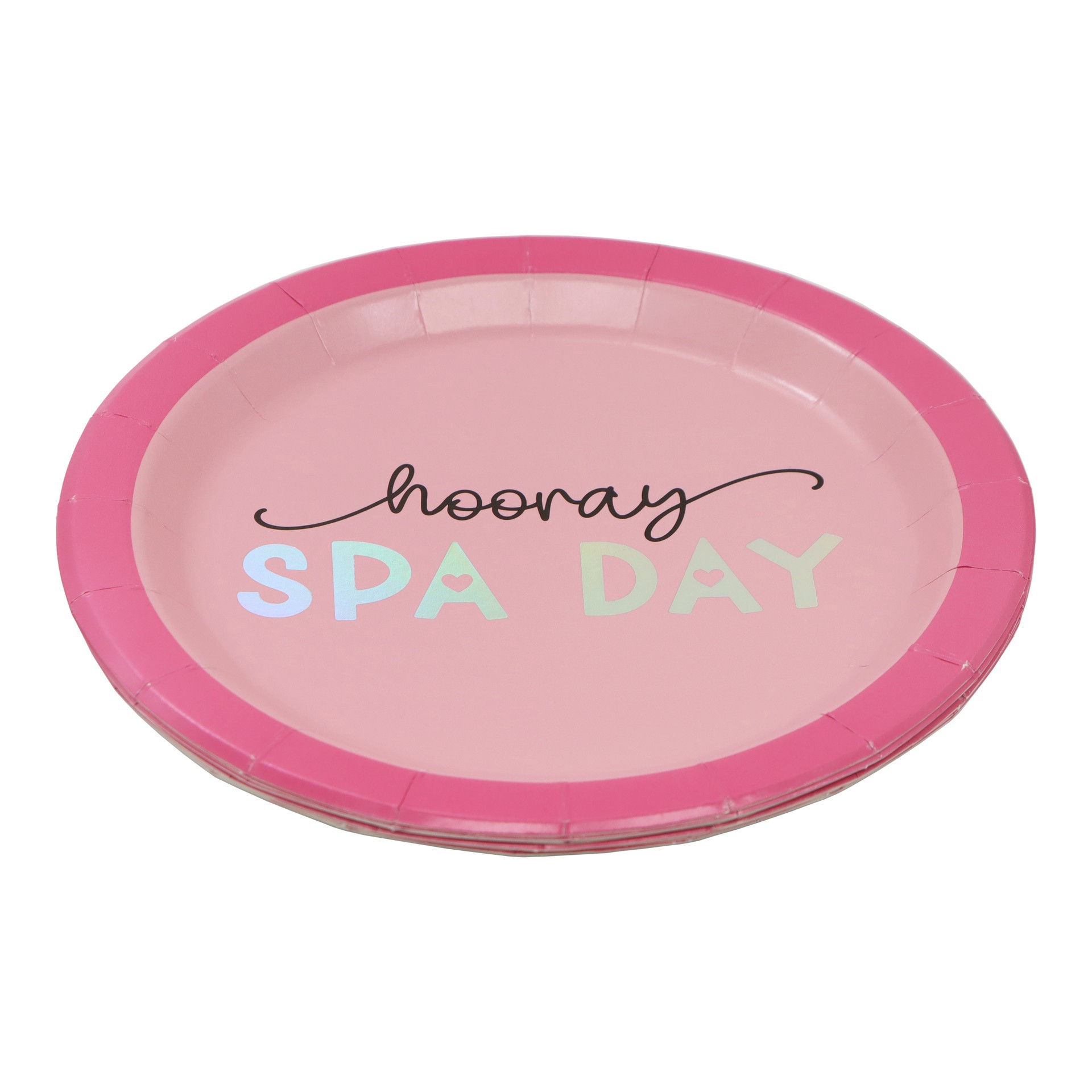 slide 2 of 2, 7" Spa Day Snack Plates, 8ct. By Celebrate It, 8 ct