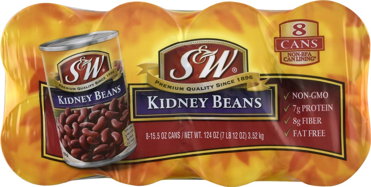 slide 9 of 10, S&W Kidney Beans 8 ea, 8 ct