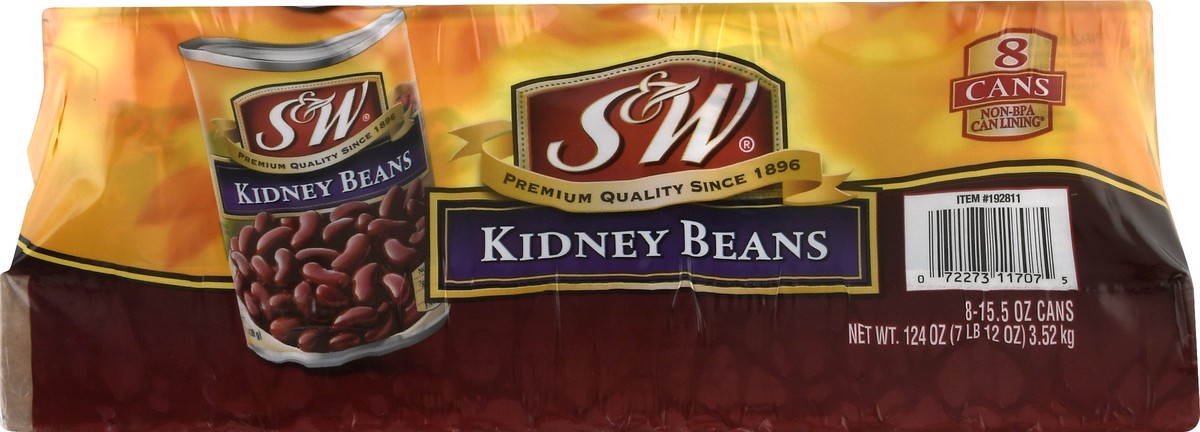 slide 7 of 10, S&W Kidney Beans 8 ea, 8 ct