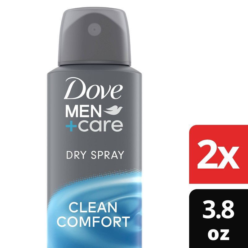 slide 1 of 7, Dove Men+Care 72-Hour Clean Comfort Dry Spray Antiperspirant Deodorant - 3.8oz/2ct, 2 ct; 3.8 oz