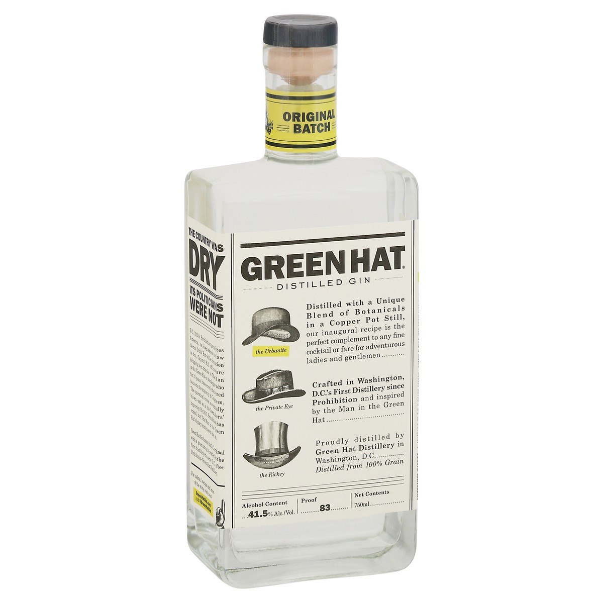 slide 3 of 9, Green Hat Gin Green Hat Original Batch Gin, 750ML, 750 ml