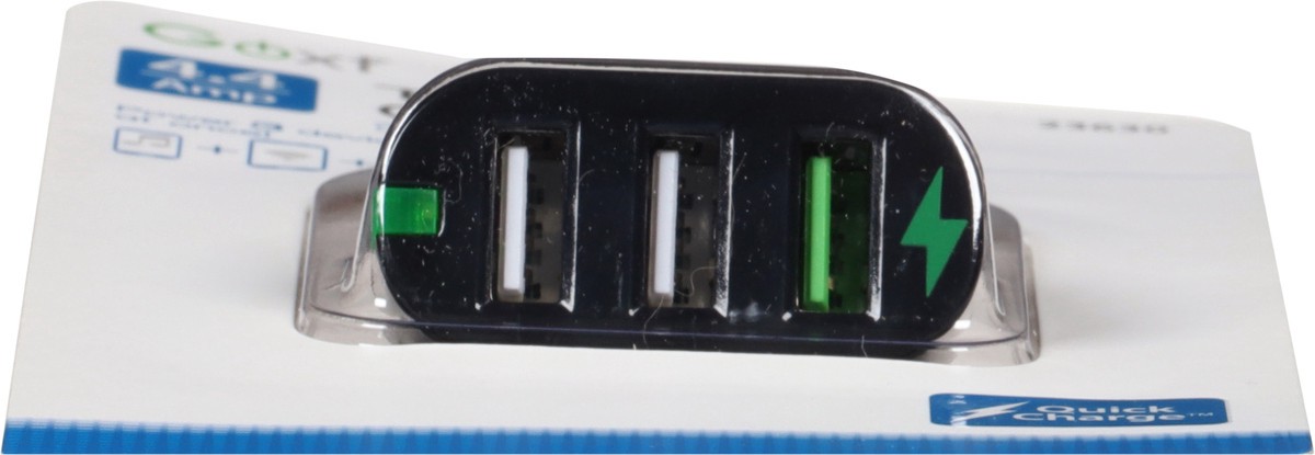 slide 9 of 11, Goxt Triple USB 4.4 Amp Charger 1 ea, 1 ct