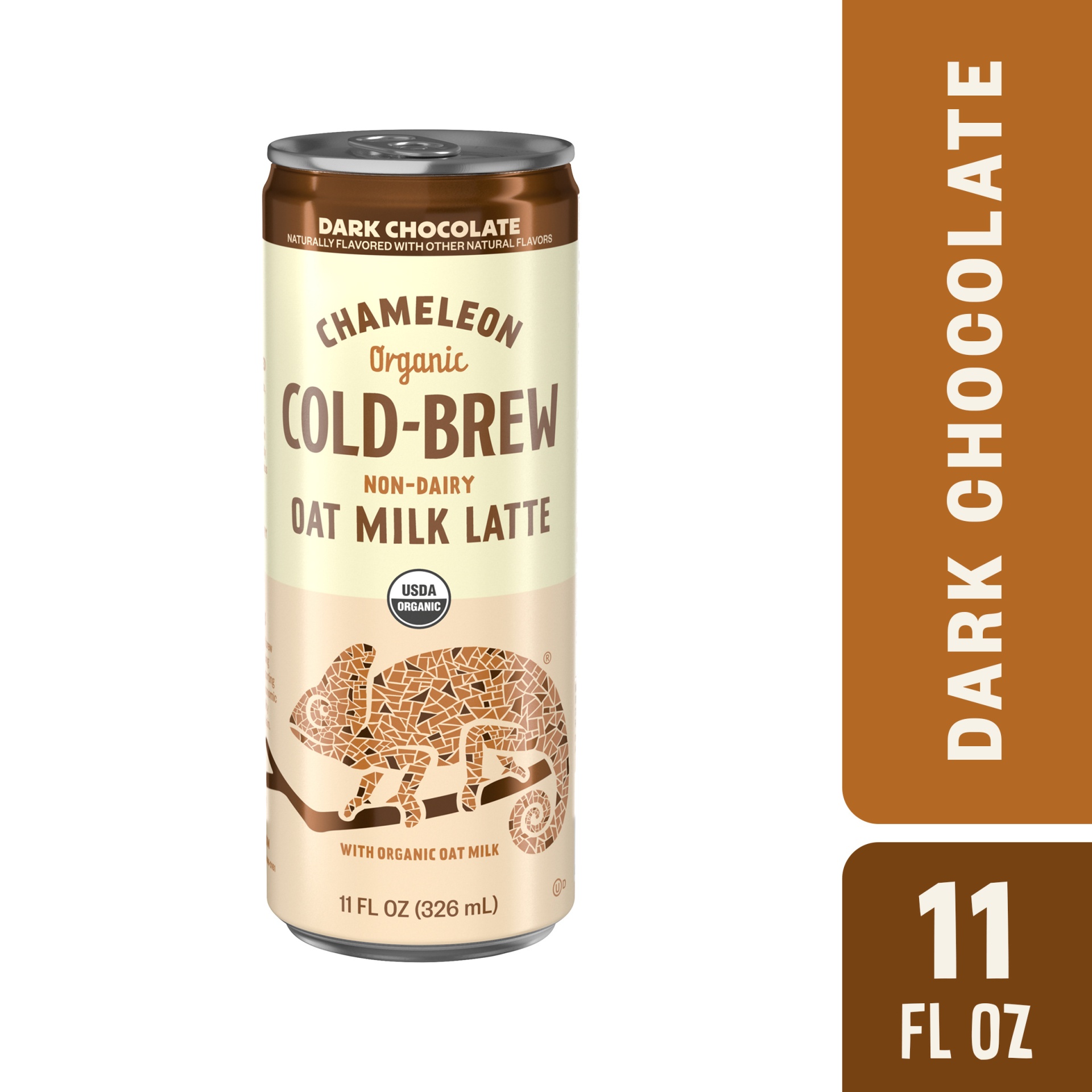 slide 1 of 1, Chameleon Cold-Brew Organic Non-Dairy Dark Chocolate Flavored Oat Milk Latte Cold Brew Coffee, 11 oz