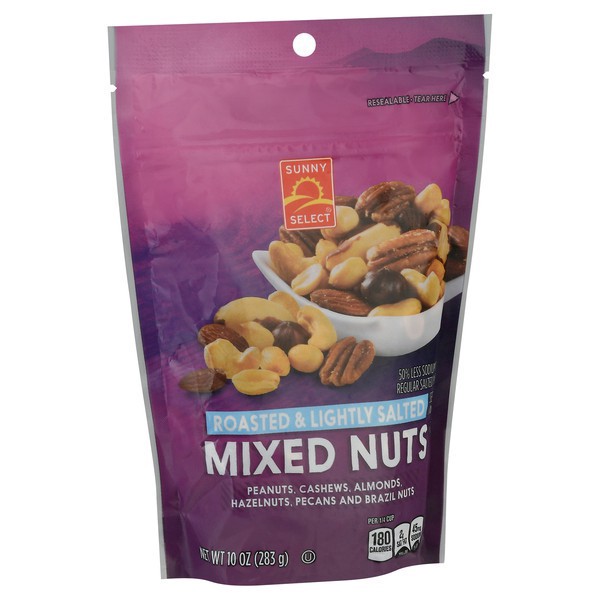 slide 1 of 1, Sunny Select Roasted & Lightly Salted Mixed Nuts 10 oz, 10 oz