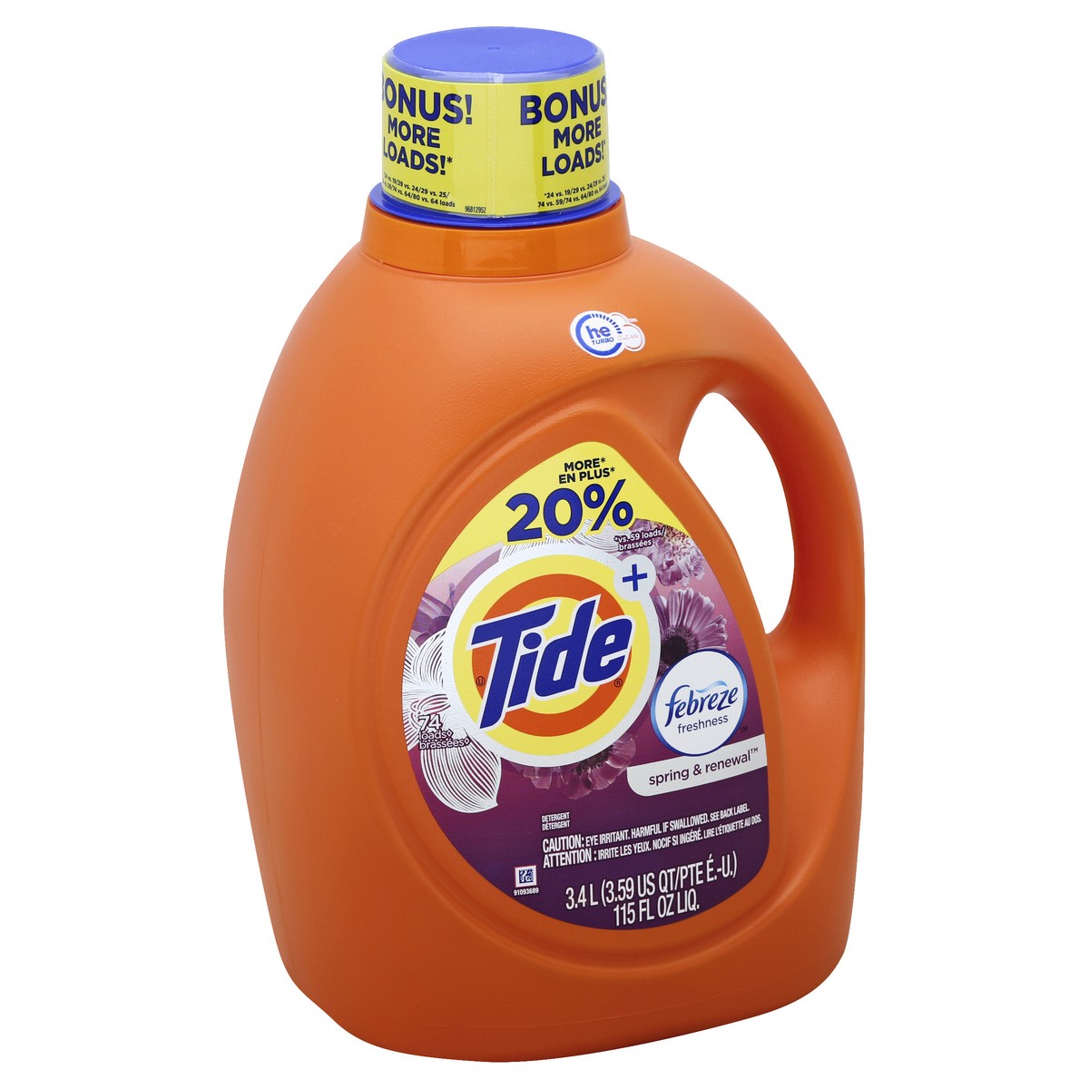 slide 2 of 3, Tide Detergent 115 oz, 115 oz