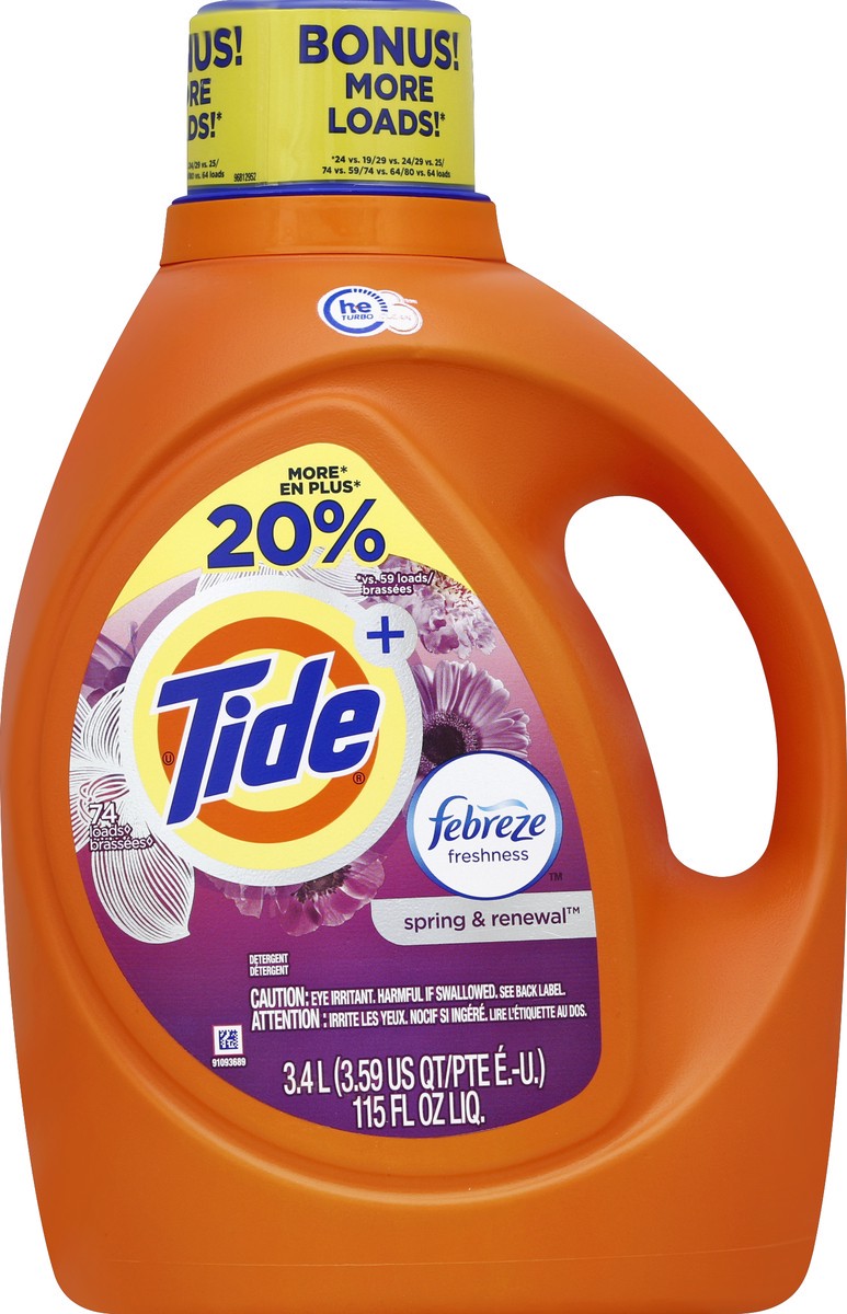 slide 1 of 3, Tide Detergent 115 oz, 115 oz