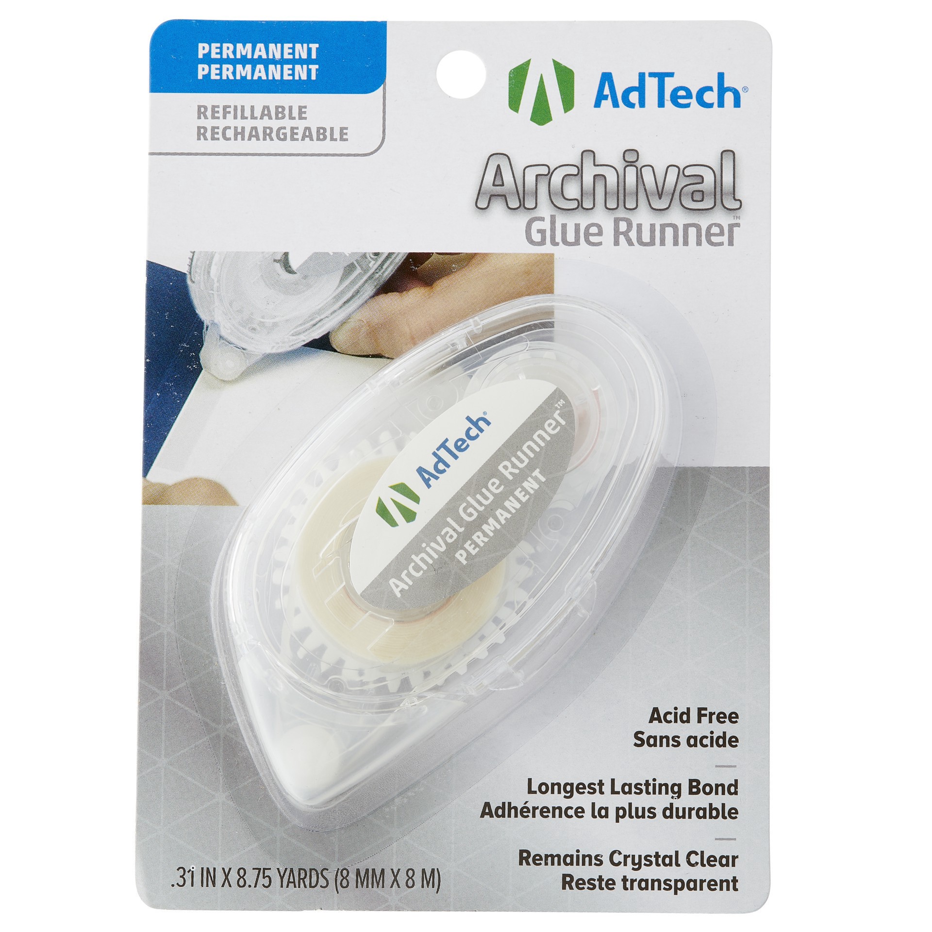 slide 2 of 6, Adtech Archival Glue Runner Permanent, 8.75 yd