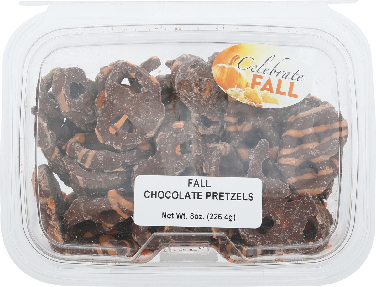 slide 2 of 9, JLM Manufacturing Choc Pretzels Fall Tub, 8 oz