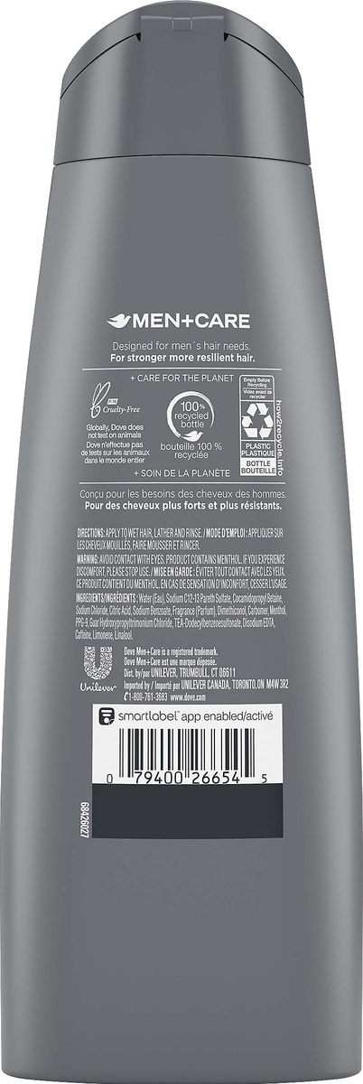 slide 4 of 4, Dove Men Care Fresh Clean 2in1 Shampoo Conditioner, 12 fl oz