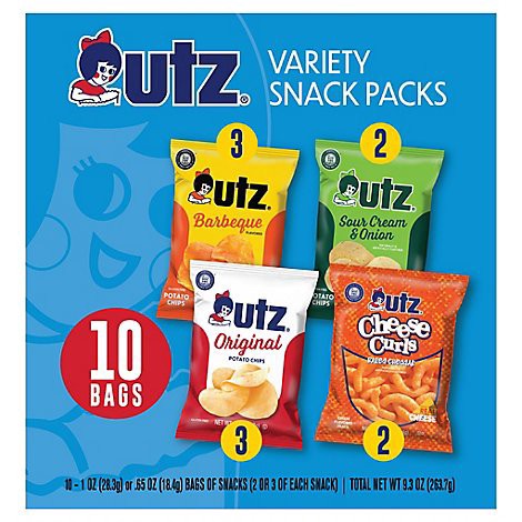 slide 1 of 1, Utz Variety Snack Pack 10ct - 10 CT, 10 ct