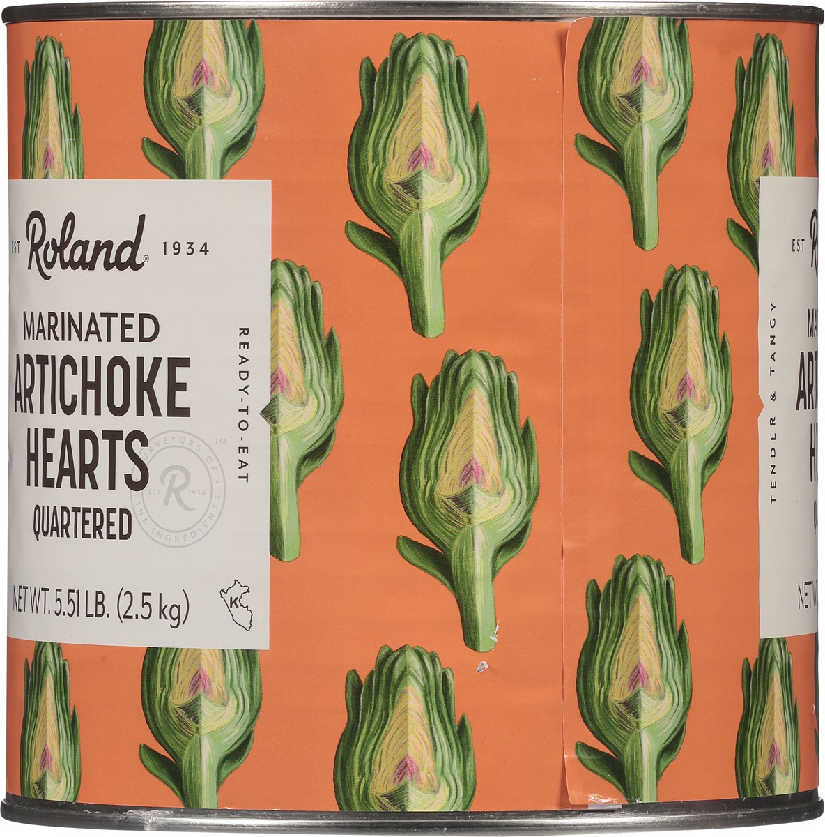 slide 9 of 11, Roland Quartered Marinated Artichoke Hearts 5.51 lb, 5.51 lb