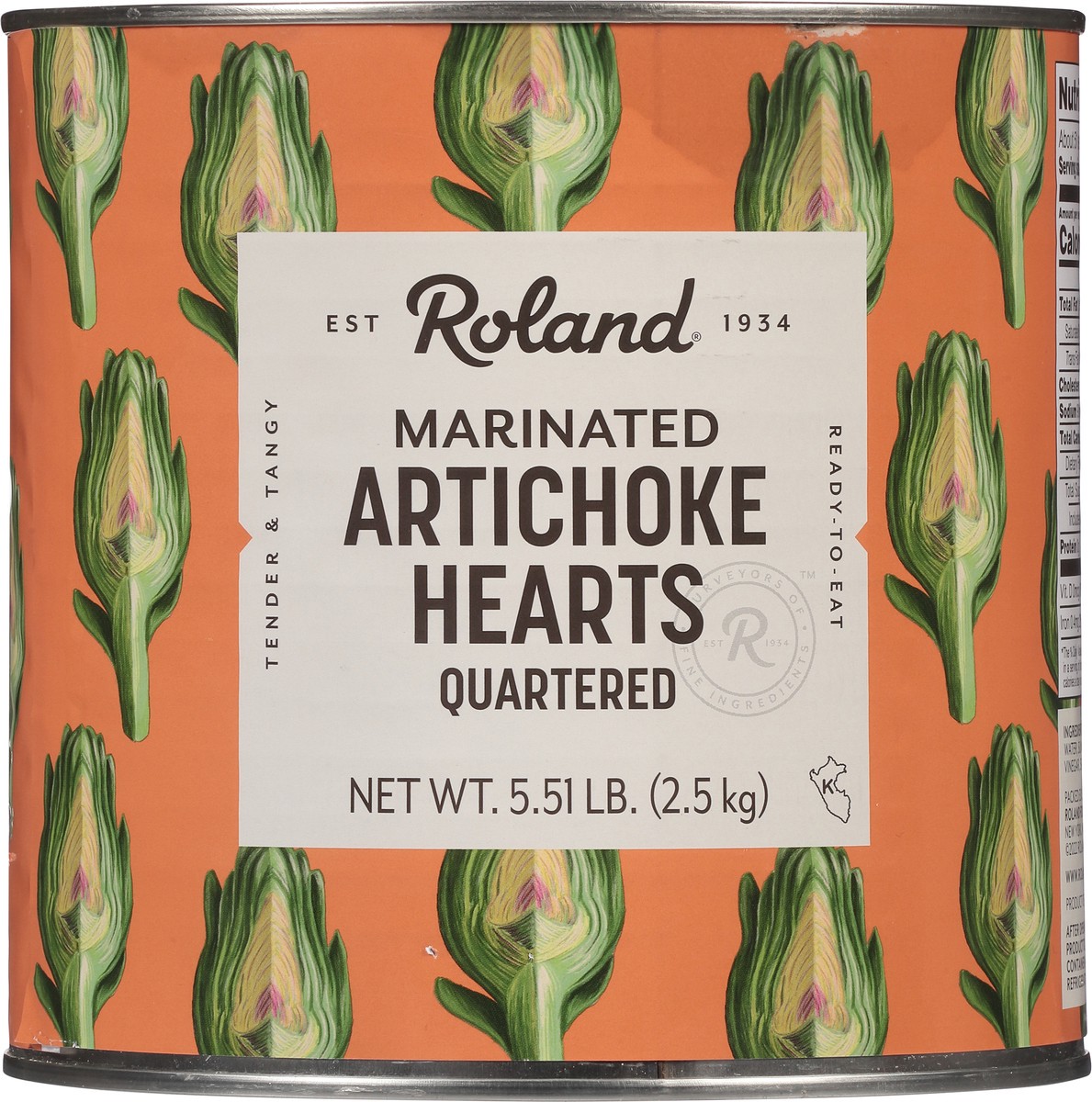 slide 7 of 11, Roland Quartered Marinated Artichoke Hearts 5.51 lb, 5.51 lb