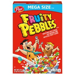 Post Fruity PEBBLES Cereal, 27.5 OZ Box