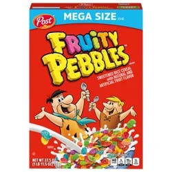 Post Fruity PEBBLES Cereal, 27.5 OZ Box