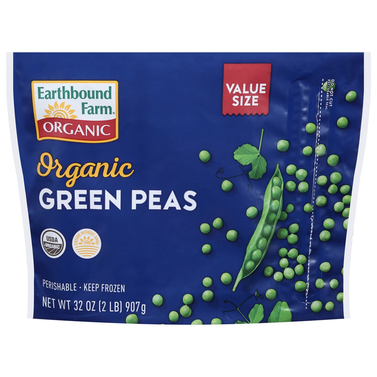 slide 10 of 13, Earthbound Farm Green Peas, 