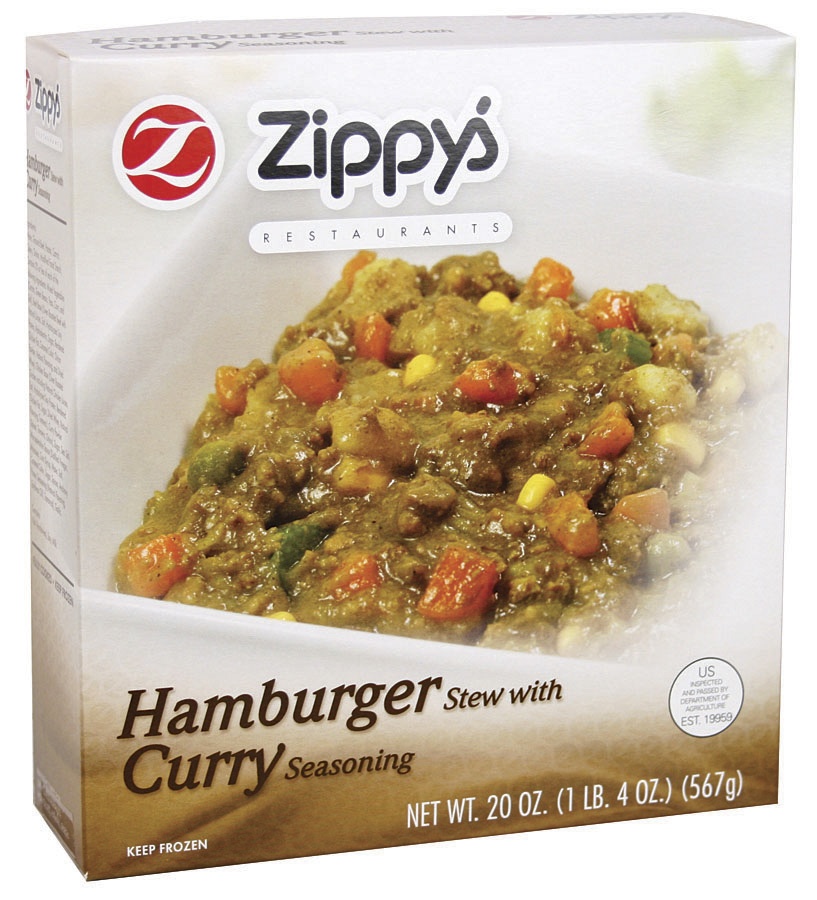 slide 1 of 1, Zippy's Hamburger Curry, 20 oz