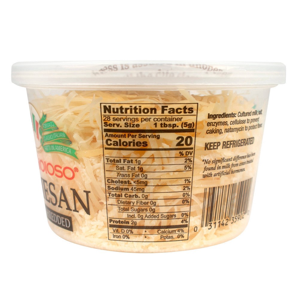 Belgioioso Shredded Parmesan Cheese - 5oz : Target