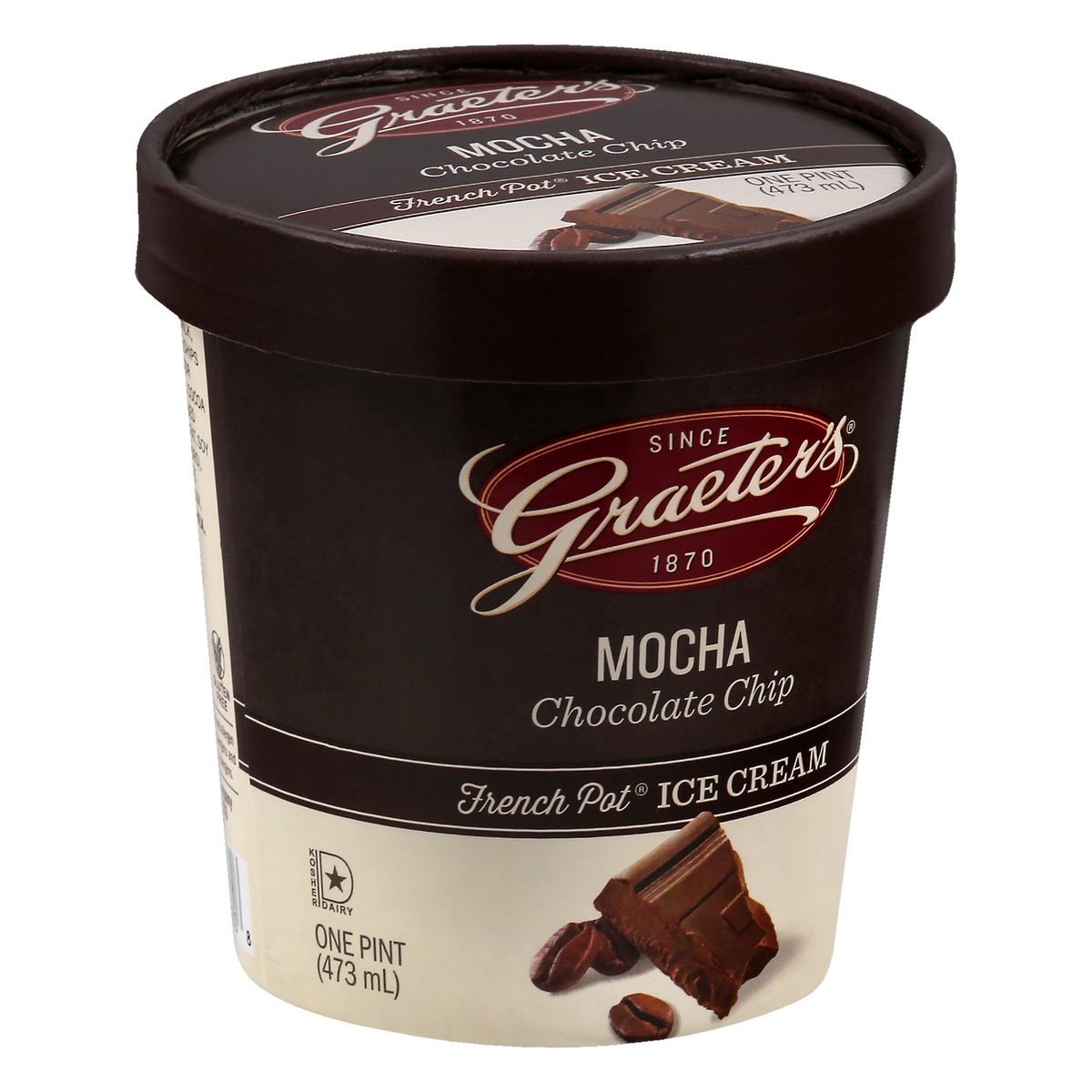 slide 8 of 9, Graeter's French Pot Mocha Chocolate Chip Ice Cream 1 pt, 1 pint