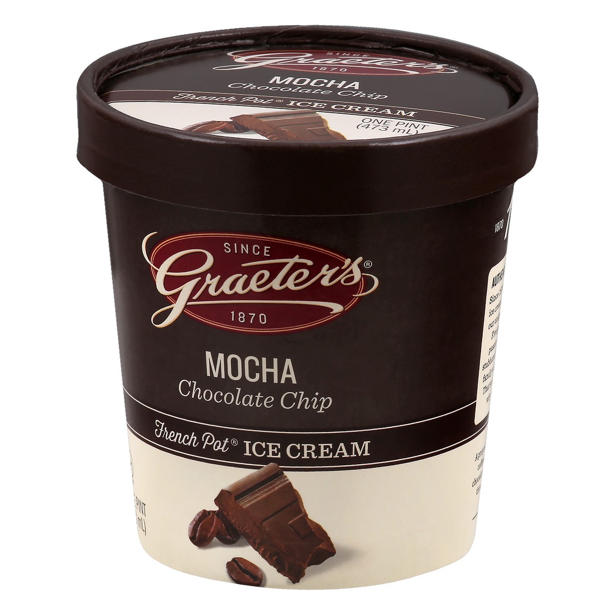 slide 3 of 9, Graeter's French Pot Mocha Chocolate Chip Ice Cream 1 pt, 1 pint