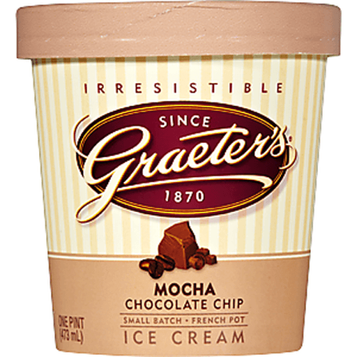 slide 6 of 8, Graeter's Handcrafted French Pot Ice Cream, Mocha Chocolate Chip, 1 pint