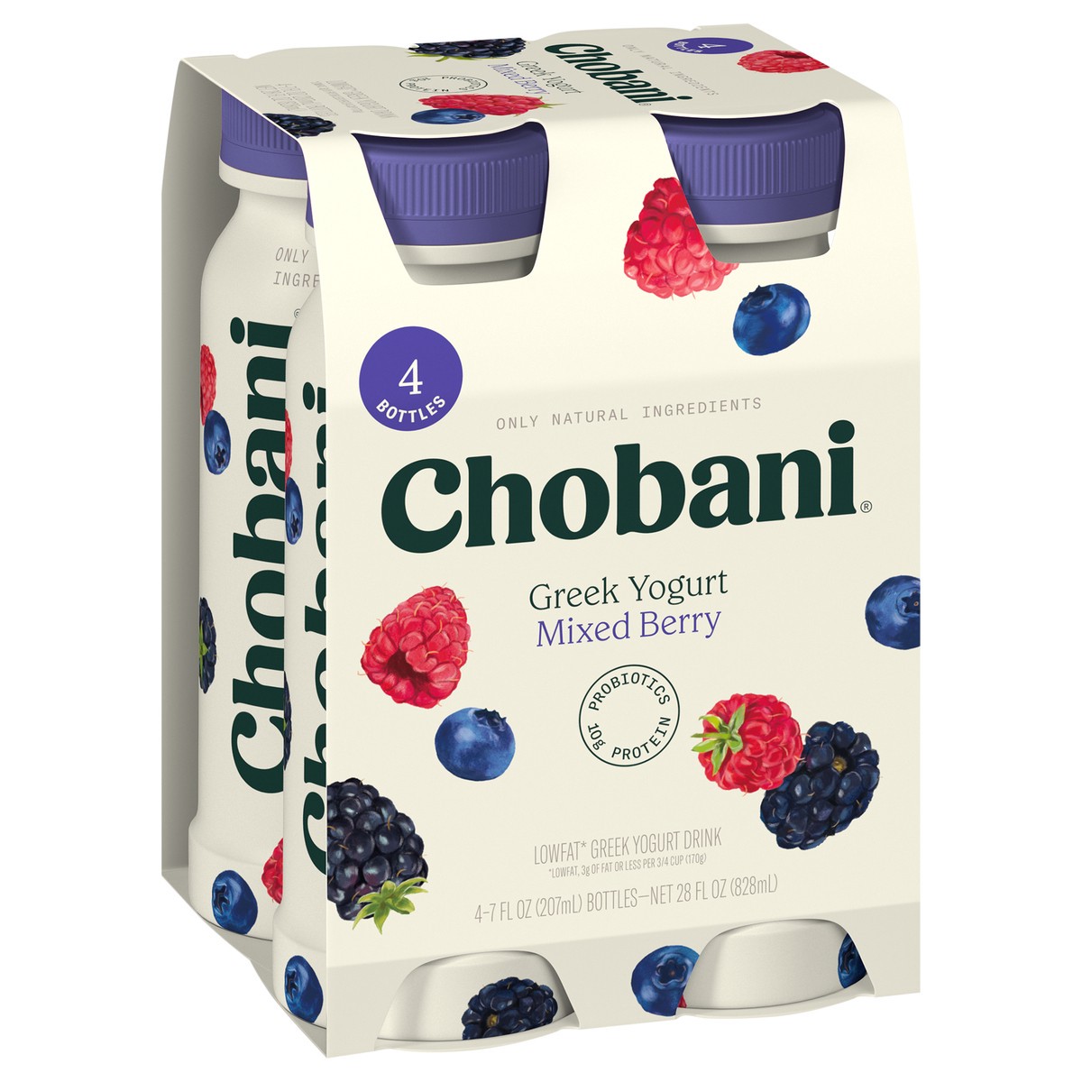 slide 4 of 13, Chobani Mixed Berry Drink 4 Pack, 4 ct