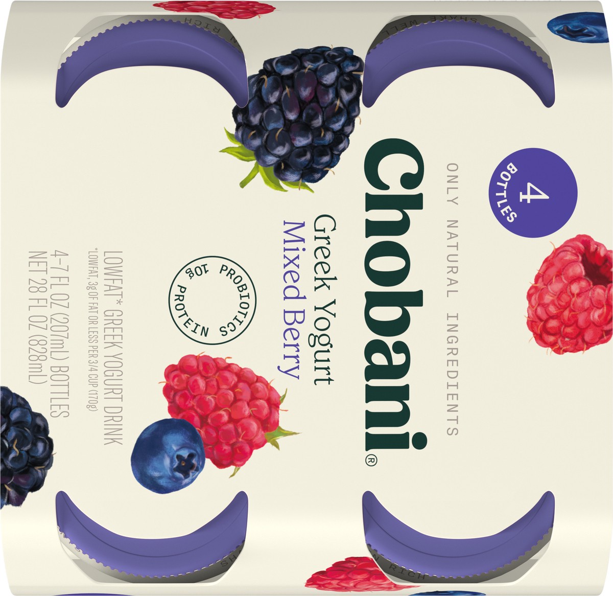 slide 2 of 13, Chobani Mixed Berry Drink 4 Pack, 4 ct